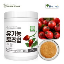 로즈힙 퓨레 분말 유기농 로즈힙 100% 가루 주스 차 폴란드산 1병~4병, 1개, 120g