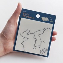2000 한국지도 투명 점착메모지