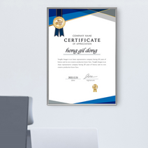 깔끔한 표창장액자 표창액자 훈장액자 가훈 자격증 A3