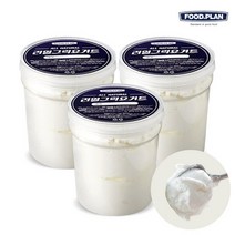 [KT알파쇼핑][특별구성/푸드앤플랜] 리얼 그릭 플레인 요거트 500g 3개, 상세페이지참조, 그릭요거트3개