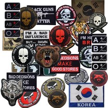 밀리터리 전술 패치 와펜 군 가방 옷 모자 벨크로 찍찍이 서바이벌 패치, A11