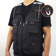 배달대행조끼 배달용 조끼 774 블랙(자석), 774 블랙(자석) L, 1개, 블랙