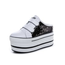 해외직구 키높이 스팽글 블로퍼 뮬 통굽 여름 프리미엄 스니커즈 by the shoes on