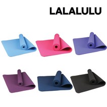 라라루루 TPE 6mm 냄새없는 천연고무 미끄러지지 않는 논슬립 요가매트, 스카이