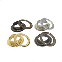 하비나루 아일렛 핀 100쌍 의류 가방 아일렛 심, 6mm(5호), 앤틱