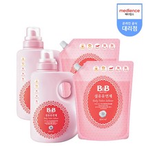 비앤비 섬유유연제 자스민 용기1500ml + 리필1500ml, 2세트