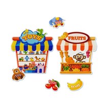 영어마을 가게놀이 쇼핑리스트 타운 쇼핑 영어펠트교구 역할극 / 노리영, A. toys 장난감가게