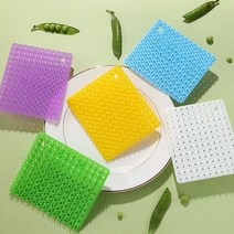 과일 초음파세척기 야채 채소 농약 살균 제거 다기능 실리콘 과일 야채 청소 브러시 싱크 갭 걸레 주방 식, 01 Random Color_02 3PCS