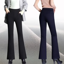 여성용 기모부츠컷 기모바지 스판 겨울부츠컷 빅사이즈 4XL