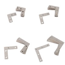 ㄱ앵글 꺽새 경첩 달기 평철 경칩 수리 ㄱ자 브라켓 이지 코너철 책상 식탁 의자 리폼 모서리 철물 꺽쇠 10p, 60x60mm