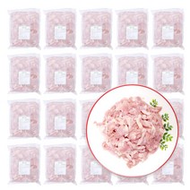 가나안식품 [도매] 닭안창살 대용량 업소용 국내산 꼬치구이 특수부위, 20팩, 1kg