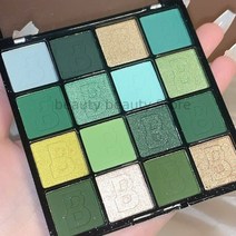여성용 글리터 아이 섀도우 팔레트 16 색 매트 퍼플 그린 쉬머 샤인 메이크업 세트 키트 화장품, 한개옵션1, 02 02