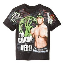 WWE 보이즈 존시나 티셔츠 chutdse6, 4_검정