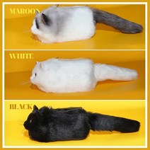 애완용 산책 이동 가방 켄넬 캐리어 눕눕백슈퍼 에뮬레이션 봉제 고양이 디자인 소프트 패션 핸드백 여성용, 01 MAROON_01 S