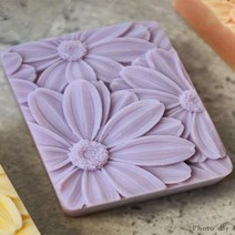 비누 커터기 대패 커팅기 최신3d 우아한 해바라기 금형 직사각형 실리콘 만들기 DIY 수제 바 로션, 라이트 그린