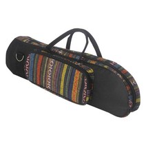 GHSHOP 에스닉 스타일 트럼펫 패딩 소프트 휴대용 케이스 옥스포드 패브릭 싱글 숄더 스트랩