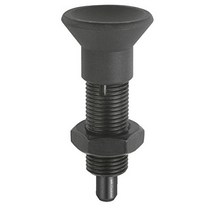 Kipp 03093-22308 Steel Indexing Plungers Without Collar and Extended Locking Pin H Style Locking P, 1, 72 mm Length, M16 x 1.5 Threa