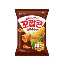 롯데 인간사료 스낵바 봉지 과자 꼬칼콘 군옥수수맛 134g 3봉 사무실다과 홈파티 1, 28개