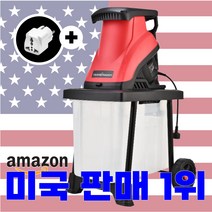 미국 Powersmart 잔가지 파쇄기 톱밥 분쇄기 나뭇가지 나무 목재 절단 절단기 고추대 농작물, PS 수거함형, 1개
