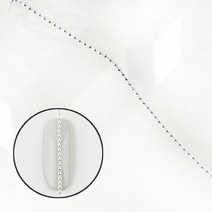빠끄네일 네일파츠 픽시스톤, 1개, 참체인(실버)