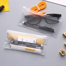 PVC가방 투명가방 투명 서리로 덥은 봉투 바인더 포켓 펜 가방 플라스틱 방수 속옷 개몫