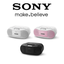 Sony cdplayer 카세트 테이프 플레이어 라디오 소형, 블랙