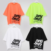 후앙스 안티히어로 오버핏 반팔티 KMRT-5192