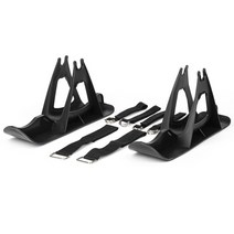 스노우 보드 데크 알파인 균형 자전거 스키 스쿠터, 검은색