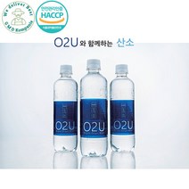 HACCP 청청 속리산 천연 약알카리 산소수 O2U, 몸에 좋은 산소수 500ml X 20