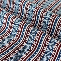 자수원단 두꺼운 색 코튼린넨 운남 여강시 에스닉스타일 쇼파 패브릭 거친황마 식당 술집바 개성 식탁보 장식천, T18-색 천으로 만든 술 레드라인