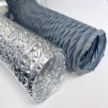 후렉시블 자바라호스 플렉시블 50~700mm 덕트자재 알루미늄 타포린 천닥트 닥트모음, 알루미늄 후렉시블 닥트호스, 알루미늄닥트 (83파이) 5m