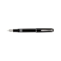 펠리칸 클래식 M205 은색 선물 상자에 담긴 검은 만년필, Black, Fine Nib