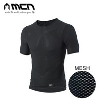 MCN K매쉬 반팔이너웨어 블랙 언더레이어 자전거 헬스