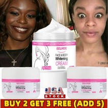 3일 다크 스킨 퍼머넌트 화이트닝 크림 페이스 바디 블리칭 라이트닝 세럼