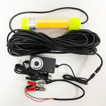 비바비보 수중 집어등 집어램프 축광 LED 전자케미 라이트 집어등, 5.220v-12v+100W 그린+어댑터+조광6m라인