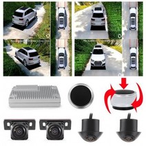 서라운드 어라운드뷰 일본어 버전 3D 360도 조감도 파노라마 시스템 카메라 주차 뷰 DVR 고화질 야간 투시경 자동차 모델 컬러 디스플레이 사용자 정의 가능 현대 기아 BMW 등, only 360