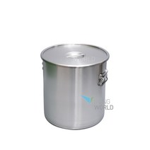 리빙월드 스텐위생통 20갈론(76L) /스텐육수통 스텐용기 스텐저장용기 스텐식깡 위생기, 스텐레스, 42cm*50cm