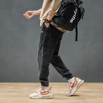 남자 나른 슬림핏 미들 스키니진 9부 팬츠