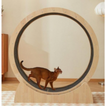 스타웨이어 설치 면제 원목 캣휠 무소음 고양이캣휠, xl, 간단한 설치