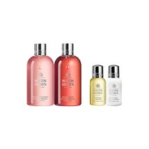 몰튼브라운 몰튼 브라운 배쓰 & 샤워 젤 듀오 세트 향 2종 샘플 증정, 딜리셔스 루바브&로즈_릴리&매그놀리아 블라썸