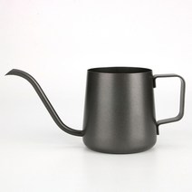 모카포트 인덕션 동주전자 핸드드립 스테인레스 바리스타 프리미엄 핸드 펀치 포트 커피 긴, 블랙 350ml