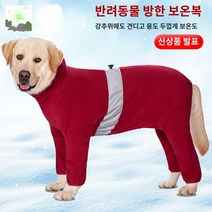 외출복 실내복 쫄쫄이 털날림방지 대형견 리트리버 옷, 스카이 블루