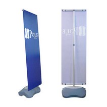 물통배너 입간판 배너거치대 70x200cm 단면, 가존시안 글씨추가, 현수막 60X180