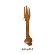 기타 나무 티포크 미니 과일 디저트 떡 전통카페 포크 14.5cm, 단품, 단품