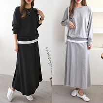 핫핀 렛츠 롱치마 트레이닝 세트