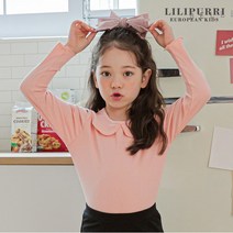 릴리푸리 모모 카라 티셔츠 오렌지