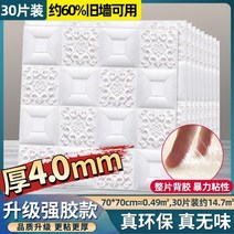 [10개 세트] 천장마감재 천정 천장 텍스 스티커형 3.5mm 두께 70x70cm 모듈, F.두께 4.0mm  화이트 무패치 30매