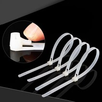 OC1134 조였다 풀었다 다용도 재사용 케이블타이, 흰색200mm(8개입)