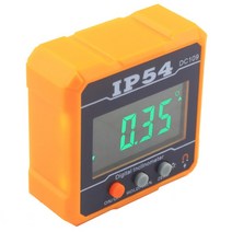 각도자 IP54 디지털 전자 레벨 각도 게이지 490 ° 측정 세트 LCD 라이트 경사계 자기, 한개옵션0