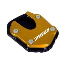 오토바이 액세서리 CNC 킥 스탠드 풋 사이드 스탠드 확장 패드 지원 플레이트 혼다 Forza 750 FORZA750 For, 10 750 Gold